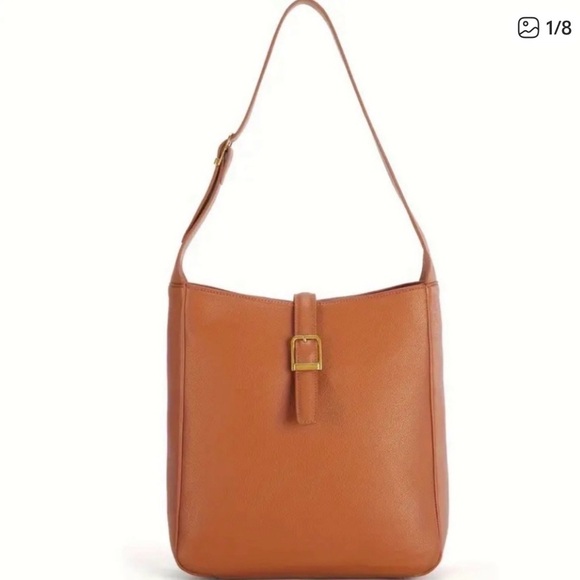 Handbags - Vegan Leather Tan Shoulder Bag